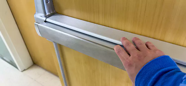 Installing a Push Bar on a Door South Lake Tahoe